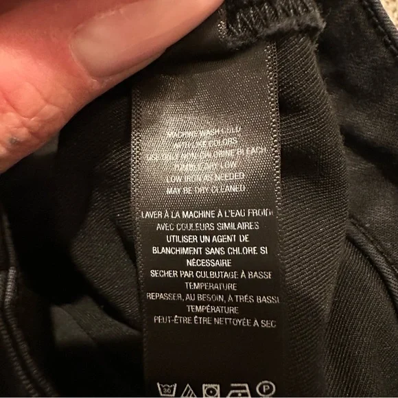 We the‎ Free People Just Float On Flare Denim Jeans Black Boho Wide Leg, Size 31 - Picture 5 of 13